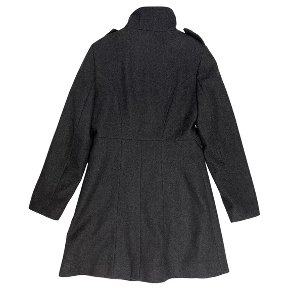 Esprit Coat Wool Blend Gray Double Breasted Button Front Size Small - Picture 6 of 16